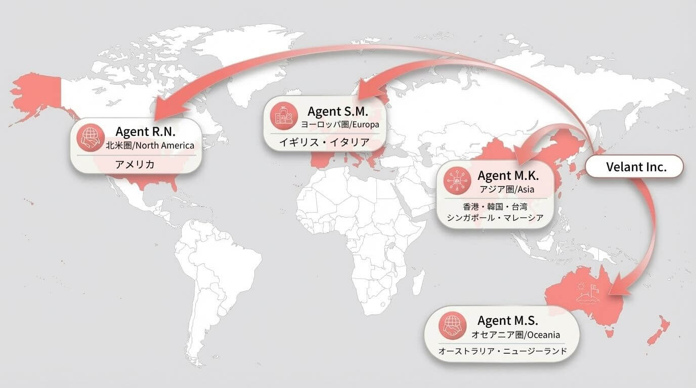 Velant Inc. Global Agent Network - Worldwide Coverage