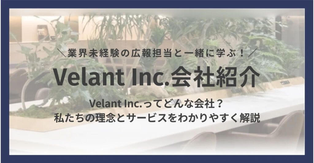 Velant Inc. 会社紹介